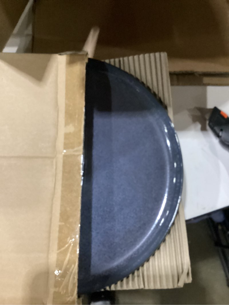 Condition photo showing New/Like New for Moritz & Moritz Solid 12-Piece Stoneware Dinnerware Set for 4 | Plate and Bowls Set with 4 Dinner Plates, Small Dessert Plates & Soup Bowls – Kitchen Dish Sets, Microwave & Dishwasher Safe, Gray