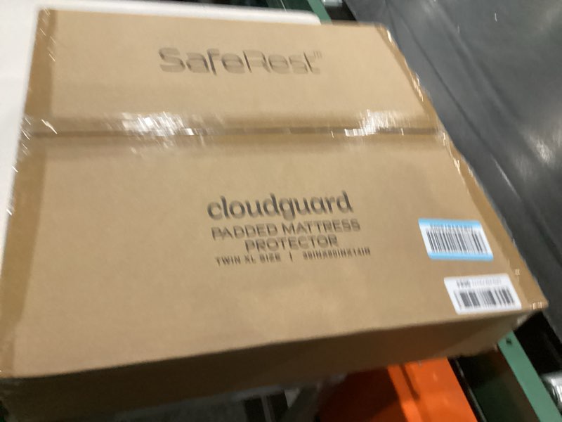 Condition photo showing New/Like New for SafeRest Cloud Guard Hybrid Mattress Protector & Pad (Extra Padded) - Waterproof Quilted Pillow Top Mattress Cover - Thick, Plush, Fitted Mattress Topper for Bed - Twin XL Size CloudGuard (Ultra Padded) Twin XL