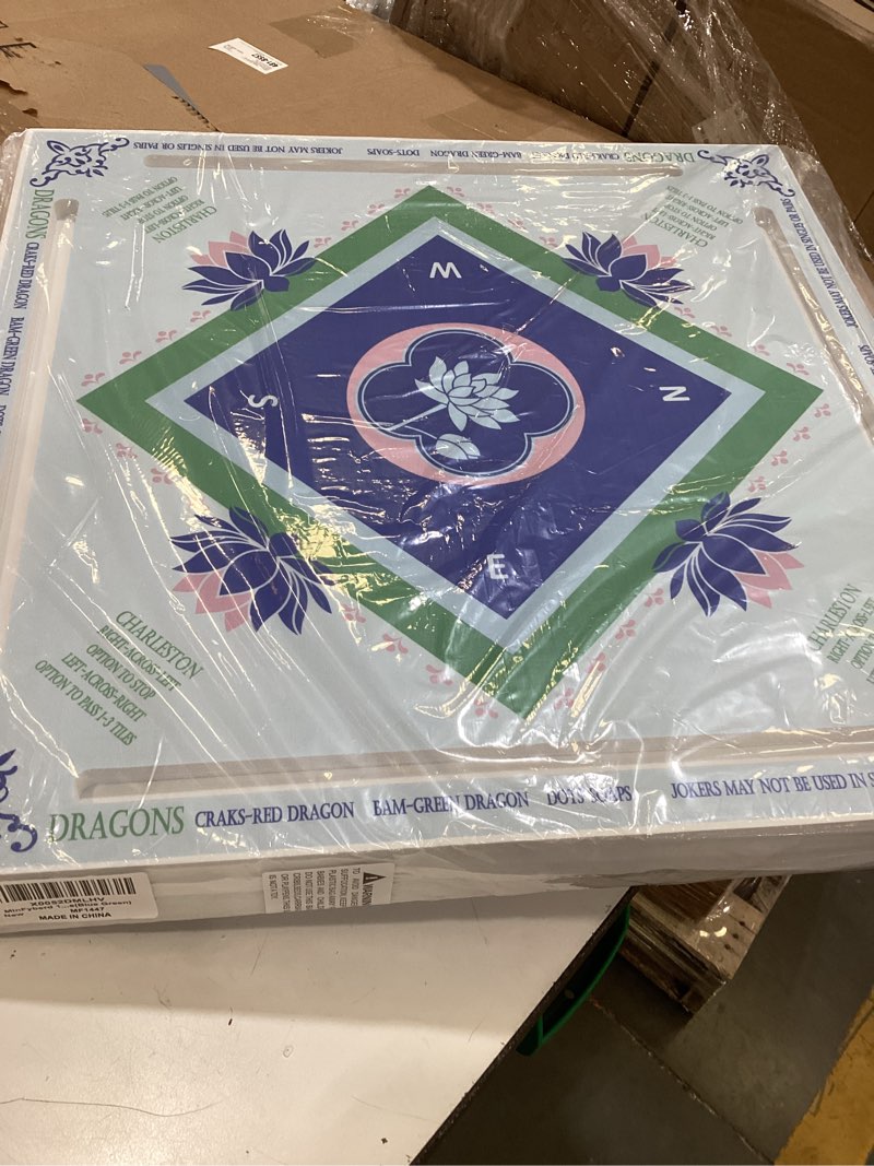 Condition photo showing Good Condition for 19x19 inches mahjong floating game table for pool adults pool games tray for mah jong card games dominoes poker floater tables for indoor outdoor swimming pool hot tub lake(blue green)