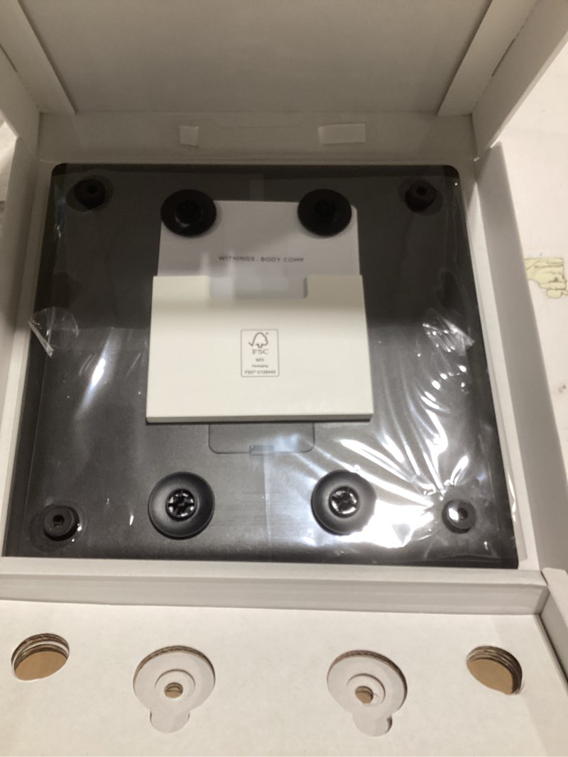 Condition photo showing Good Condition for withings body comp - scale for body weight and complete body analysis, wi-fi & bluetooth, baby digital scale, accurate visceral fat, heart health, scales compatible with apple