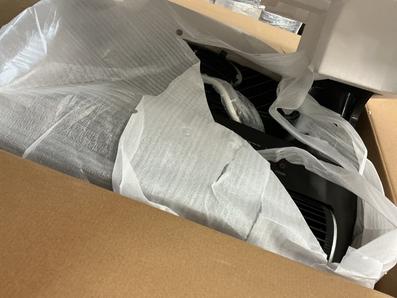 Condition photo showing As Is for midea duo 12,000 btu (10,000 btu sacc) high efficiency inverter, ultra quiet portable air conditioner, cools up to 450 sq. ft., compatible with alexa/google assistant, includes remote black 12,000 btu - dual hose