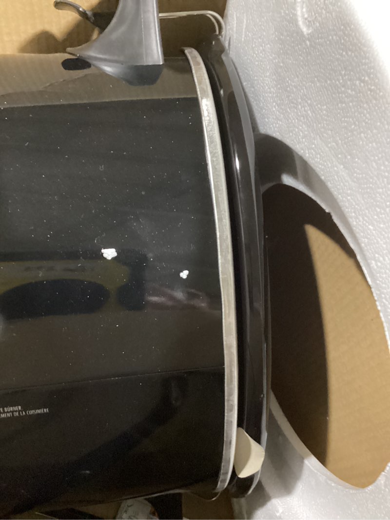 Condition photo showing As Is for Hamilton Beach Slow Cooker, Extra Large 10 Quart, Stay or Go Portable With Lid Lock, Dishwasher Safe Crock, Black (33195) 10 Quarts Black