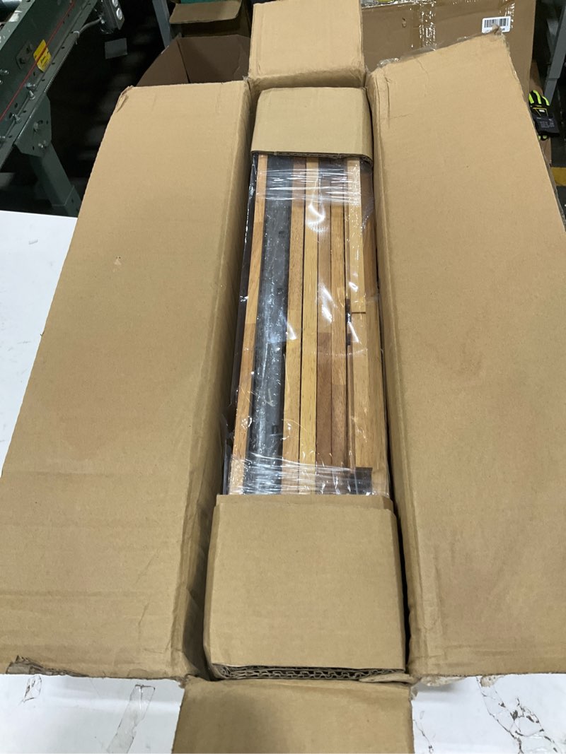 Condition photo showing As Is for DINDON Pull Out Cabinet Organizer for Pans, Pot lid, Cookie Sheet, Cutting Board, Baking Tray, Slide Out Kitchen Cabinet Storage Organizer, 10.5''W X 21"D X 10.6"H, Wood