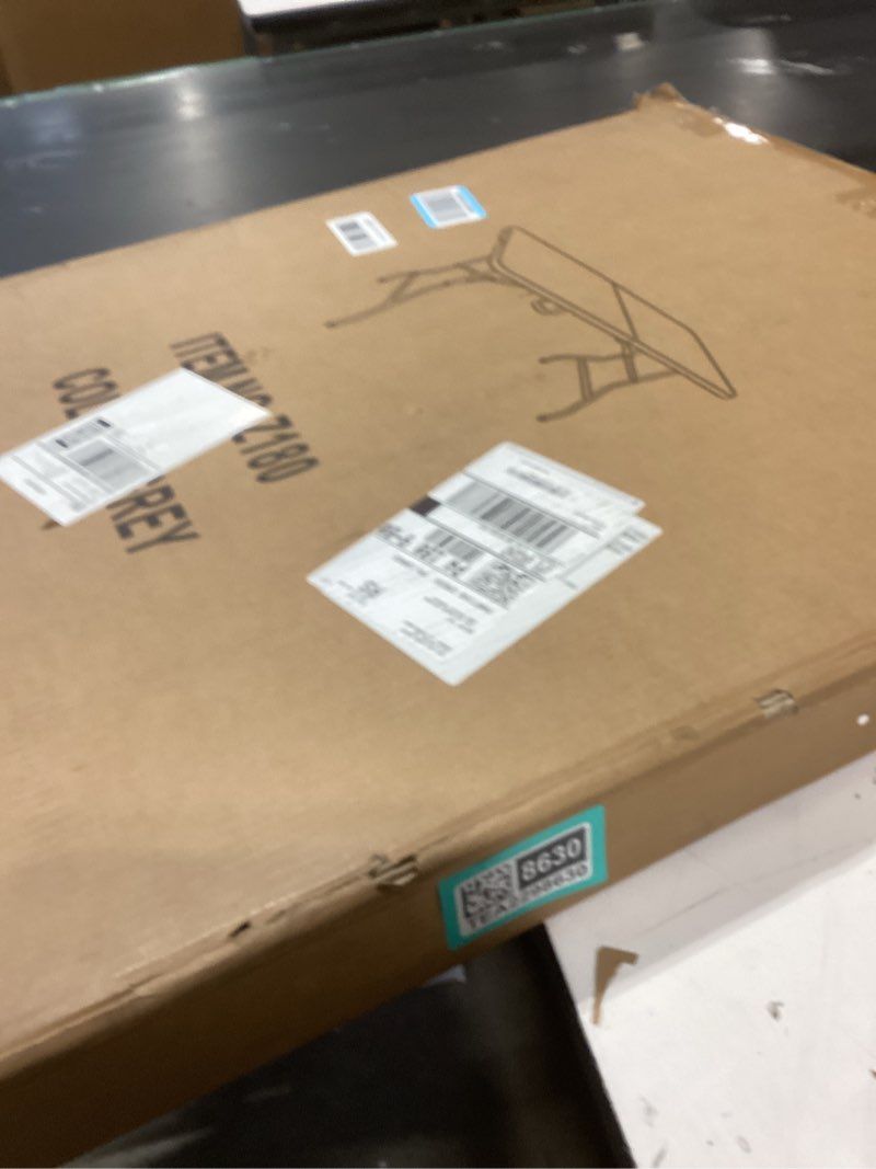 Condition photo showing New/Like New for Folding Table 6 FT Camping Table Portable Plastic Rectangular Outdoor Dining Table Steel Legs Fold-in-Half with Carrying Handle for Indoor,Picnic,Party,Wedding,Events(Grey) 6 FT Grey 1