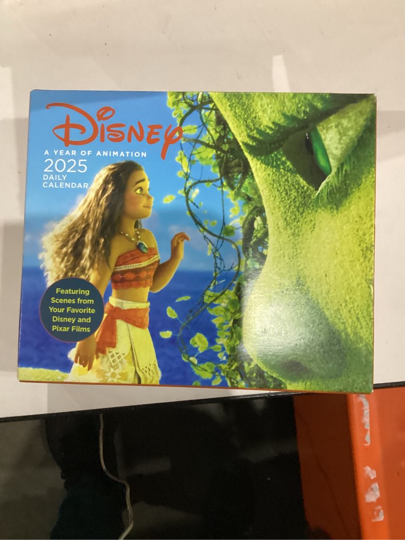 Condition photo showing New/Like New for Disney A Year of Animation 2025 Daily Calendar