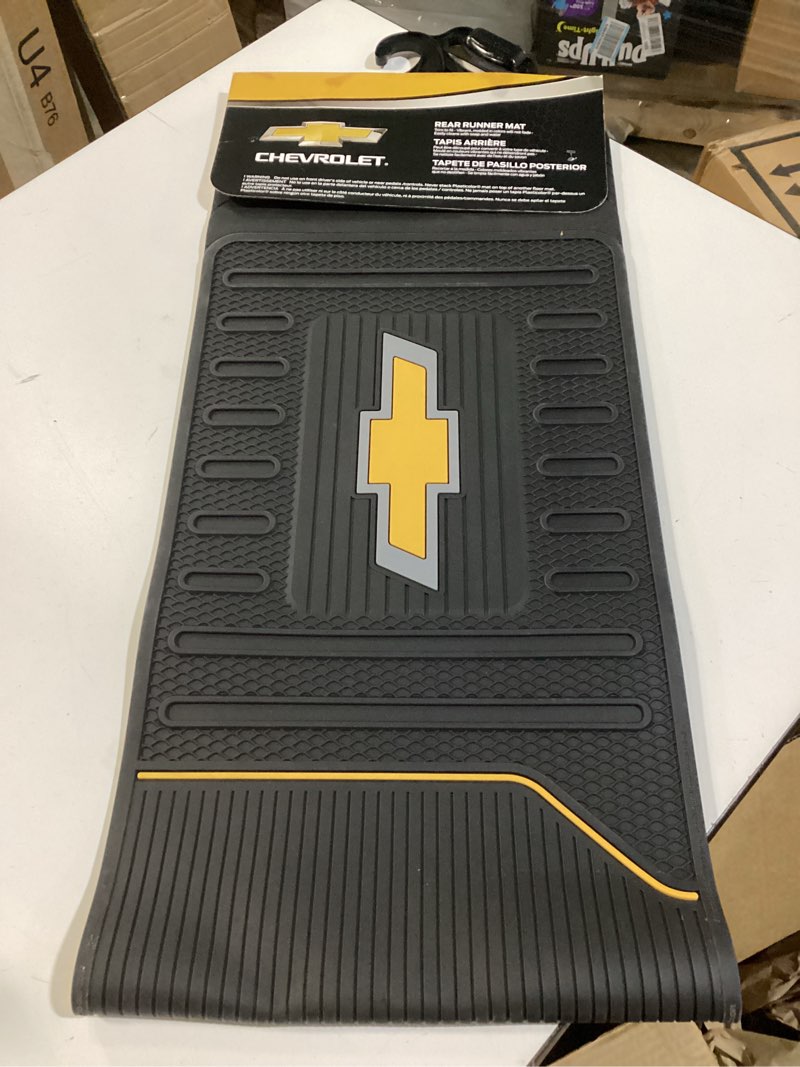 Condition photo showing New/Like New for PLASTICOLOR Chevrolet Elite Series Floor Black Rear Runner Mat, Rear Runner Mats (001818R03)