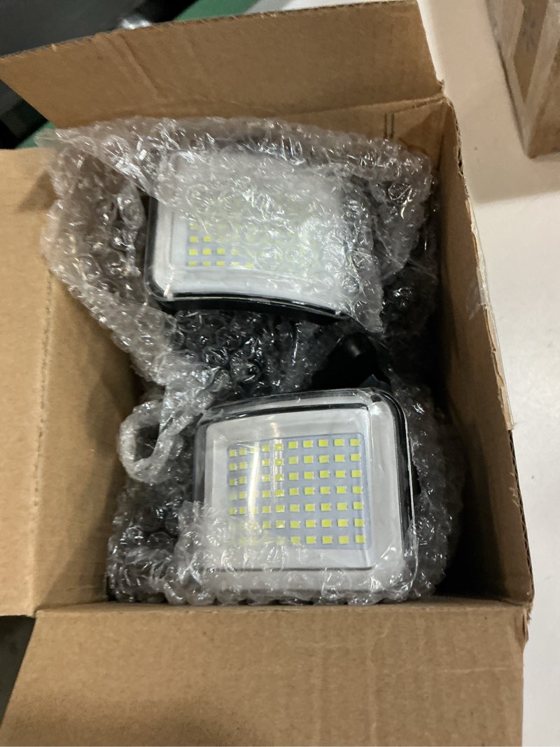 Condition photo showing Good Condition for daybetter solar lights outdoor, 4 heads 3000lm ip65 waterproof motion sensor security lights with 278 leds, 3 modes 270° wide angle solar outdoor lights for yard garden garage porch (2 pack)