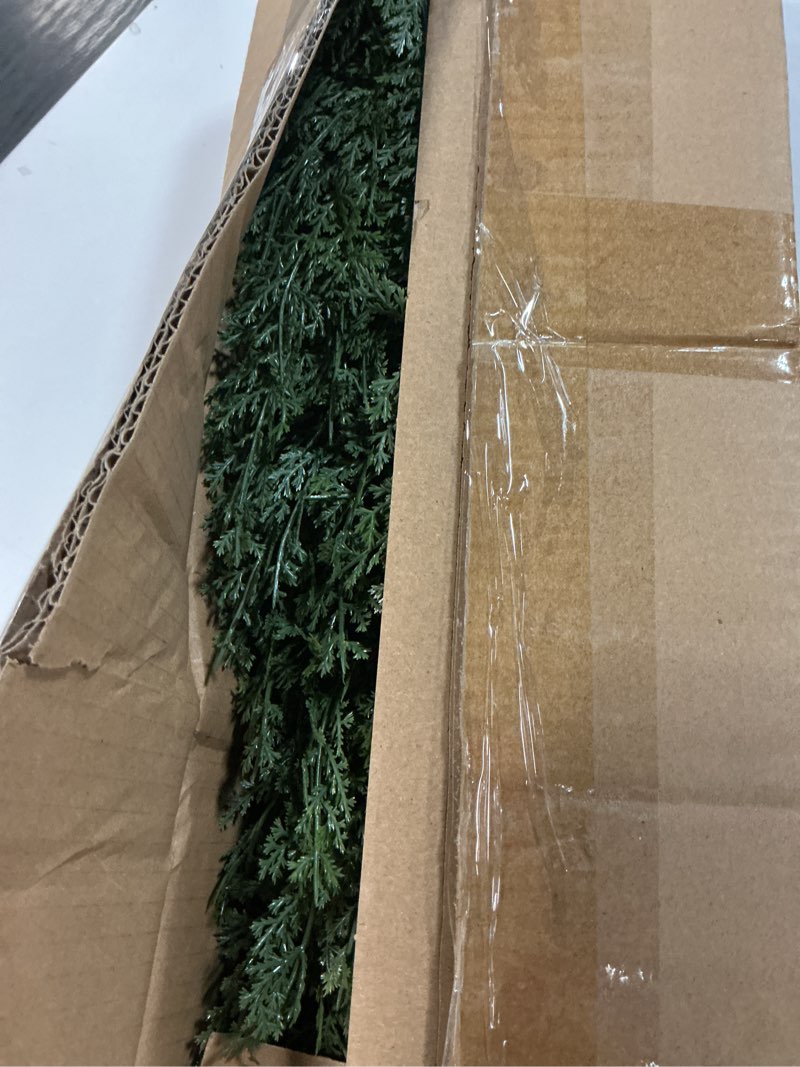 Condition photo showing New/Like New for 3ft artificial cedar topiary trees with ground spike, set of 2 uv resistant fake evergreen bushes shrubs trees artificial plants realistic faux cypress plants for indoor outdoor front porch garden