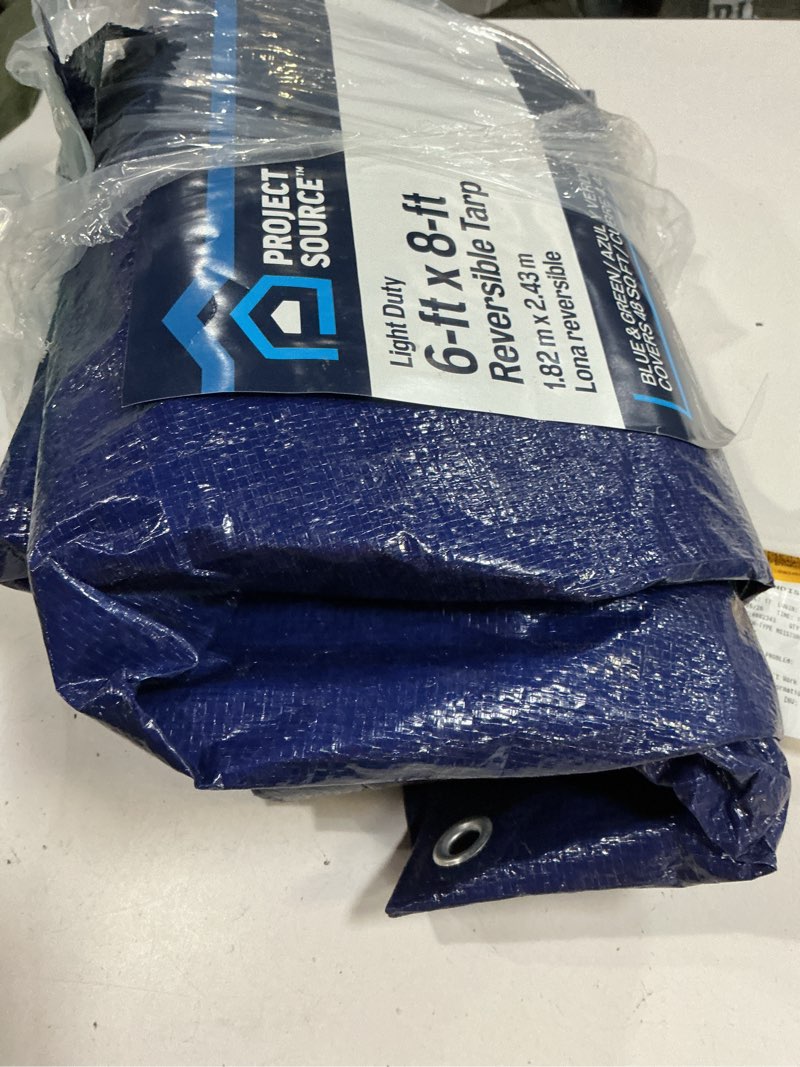 Condition photo showing Good Condition for blue hawk 8-ft x 6-ft polyethylene tarp