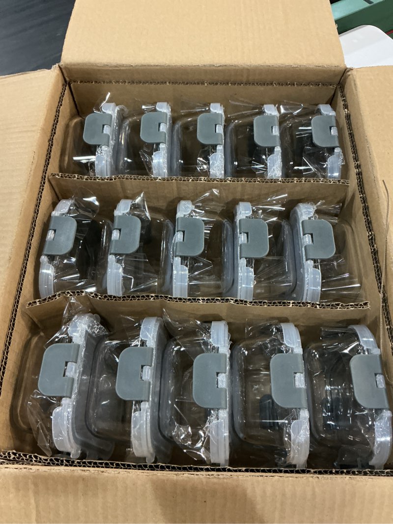Condition photo showing New/Like New for m mcirco [15-pack,13 oz 1.5 cup glass meal prep containers, small glass food storage containers with lids,airtight lunch containers, microwave, oven, freezer and dishwasher friendly, bpa-free 15pcs