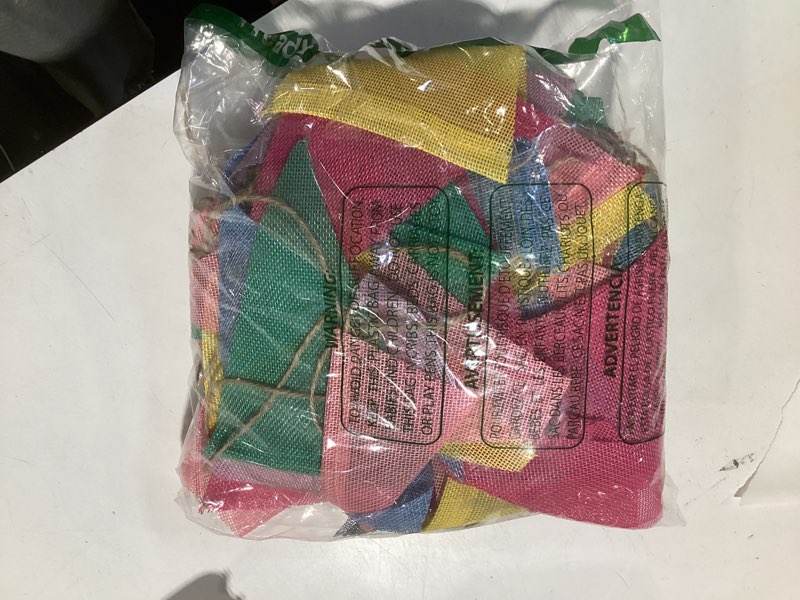 Condition photo showing New/Like New for pennant banner flags pastel - greatril colorful triangle banners for birthday easter classroom school carnival garland outdoor burlap bunting party decorations 4 strings mixed (pastel)