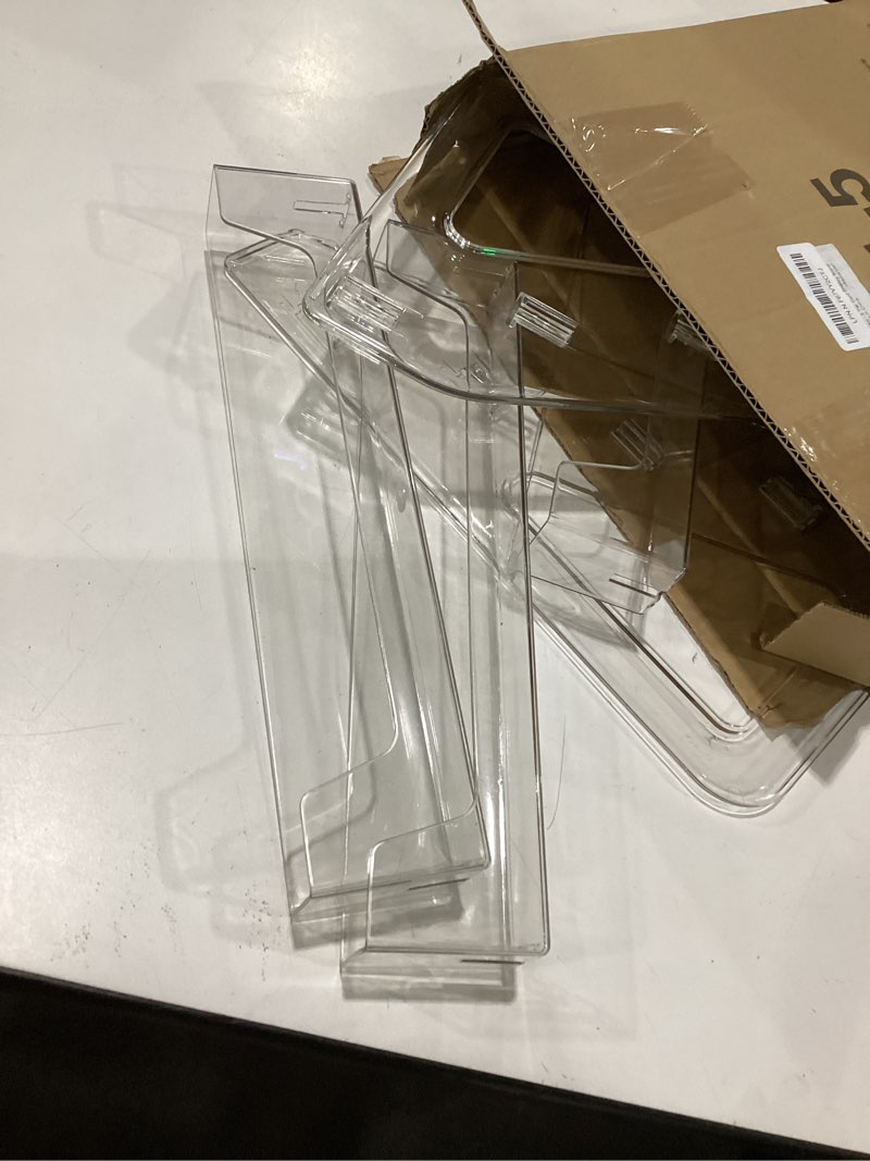 Condition photo showing As Is for trading card display stand, vertical holder for baseball basketball sports graded card display stand tabletop for psa bgs sgc slabs, snap-on assembly(5 tier, 1 pack)