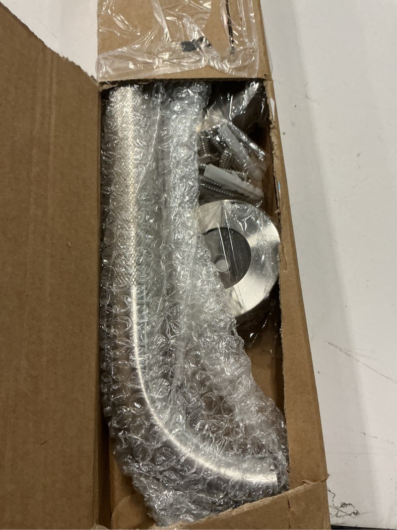 Condition photo showing Good Condition for 24 Inch Anti Slip Shower Grab Bar, Munzong Stainless Steel Bathroom Grab Bar, Satin Brushed Nickel Knurled Bathroom Balance Bar,Safety Hand Rail Support Handicap Elderly Senior Assist Bath Handle 24 Inch Satin Brushed Nickel