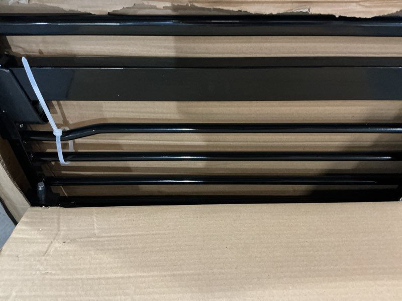 Condition photo showing Good Condition for no pawblems 55.1" extra tall pet gate for cat/dog, 29.9-44.4" wide auto close tall cat gate, no drilling pressure mounted for doorways/hallways, 1.37" narrow bar spacing, black black - s 55.1" tall, 29.9-44.4" wide