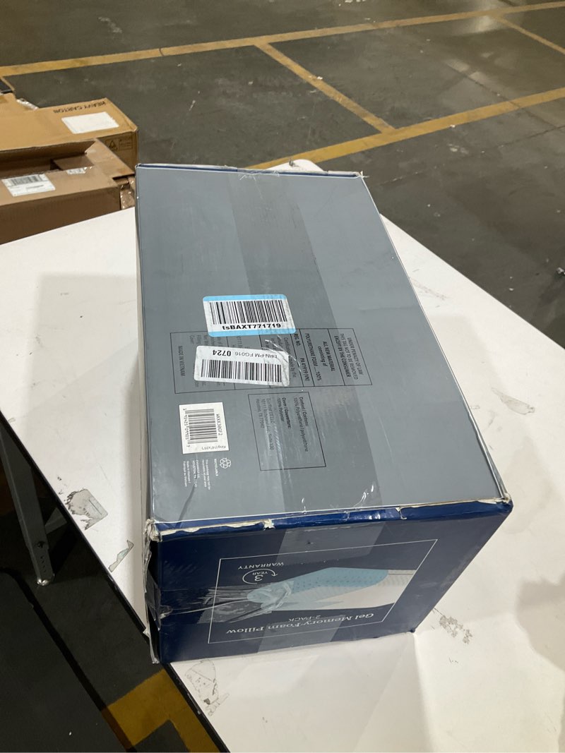 Condition photo showing Good Condition for WEEKENDER Gel Memory Foam Pillow - King Size - 2-Pack - Medium Plush Feel - Neck & Shoulder Support - For Back, Side, & Stomach Sleepers - Home, Hotel, & Hospital Essentials King 2 Pack