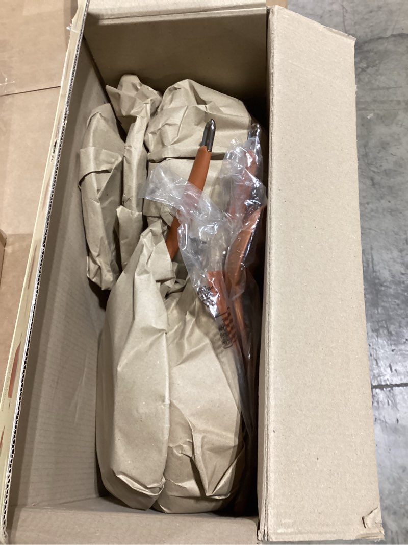 Condition photo showing As Is for Rachael Ray Cucina Nonstick Cookware Pots and Pans Set, 12 Piece, Pumpkin Orange Pumpkin Orange Nonstick