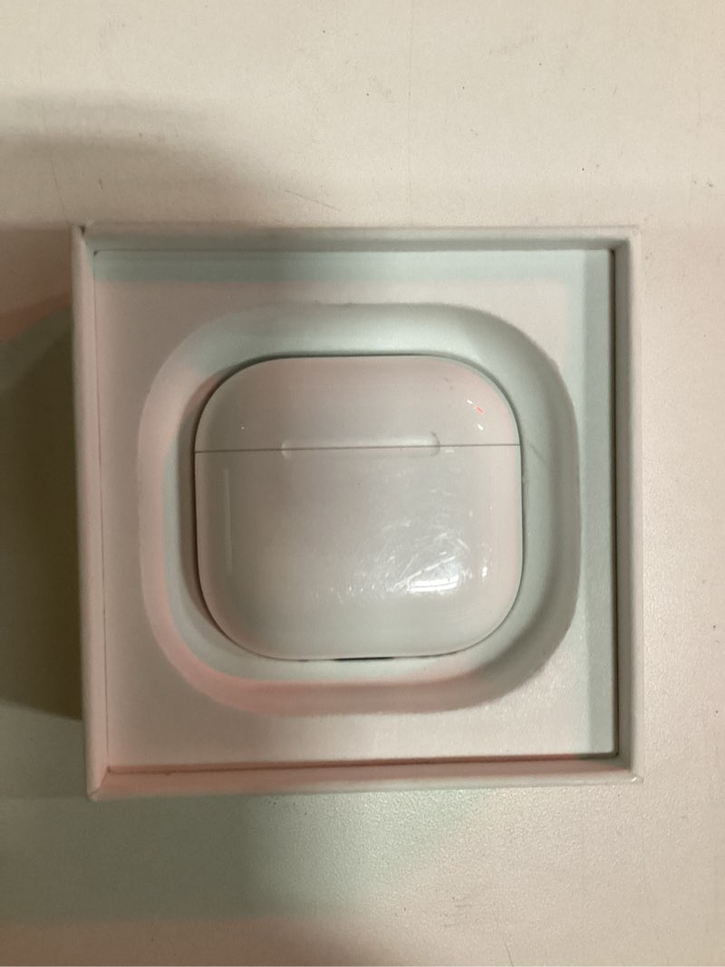 Condition photo showing Good Condition for apple airpods 4 wireless earbuds, bluetooth headphones, personalized spatial audio, sweat and water resistant, usb-c charging case, h2 chip, up to 30 hours of battery life, effortless setup for iphone without active noise cancellation without applecare+