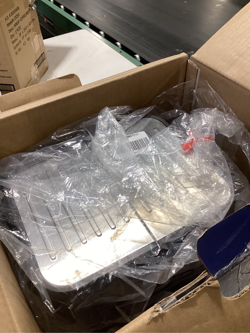 Condition photo showing As Is for De'Longhi 15-Bar Pump Espresso Machine with Milk Frother & Temperature Control - Compact Home Barista Coffee Maker for Espresso, Latte, Cappuccino & Iced Coffee, Easy to Clean Design Black/Stainless Steel