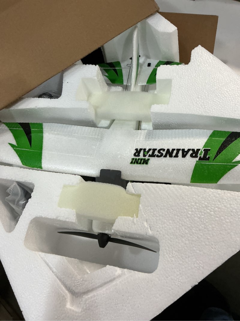 Condition photo showing Good Condition for volantexrc rc plane trainer 3ch remote control airplane with prop saver, 6-axis gyro stabilizer & 3 modes to fly, hobby radio controlled aircraft rtf for beginners, adults (400mm,green)