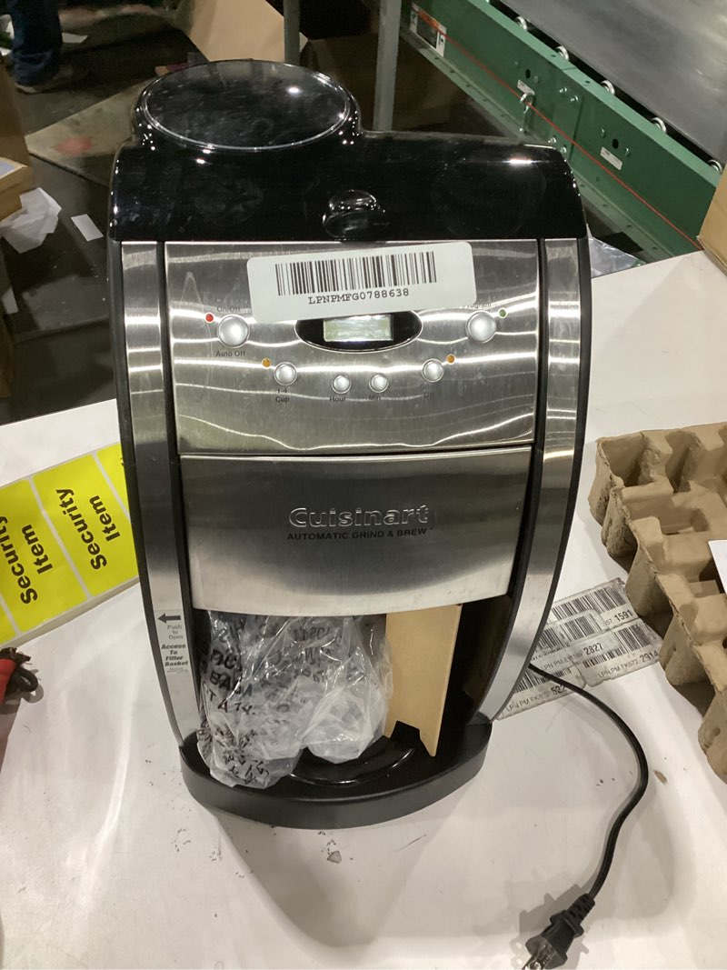 Cuisinart DGB-550BKP1 Automatic Coffeemaker Grind & Brew, 12-Cup Glass, Black