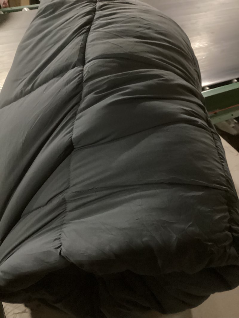 Condition photo showing New/Like New for bare home comforter set - queen size - ultra-soft - goose down alternative - premium 1800 series - all season warmth (queen, dark blue) queen 15 - dark blue