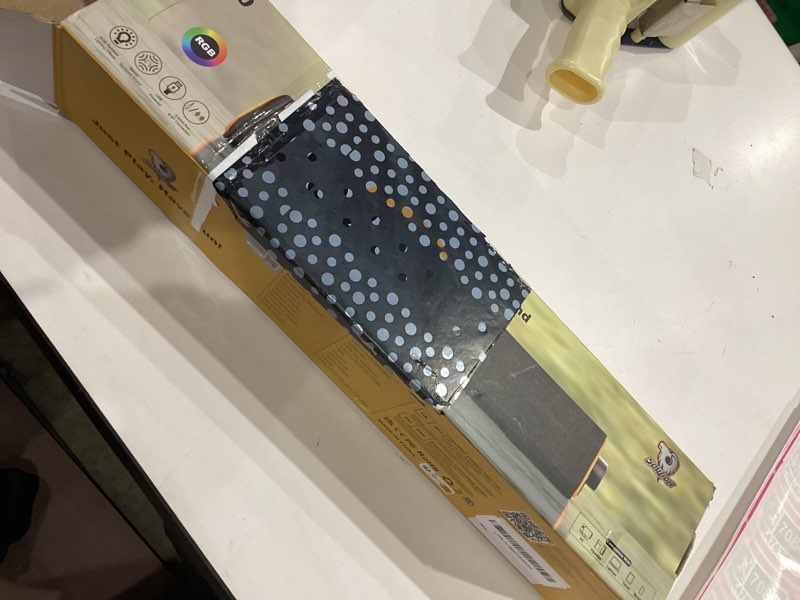 Condition photo showing Good Condition for SOULION R50 Bluetooth Computer Speakers, 3.5mm PC Sound Bar for Desktop Monitor, Wired USB Powered & Colorful LED Lights with Switch Button, Surround Sound Soundbar PC Spearkers for Computer USB & 3.5 AUX Dark Grey