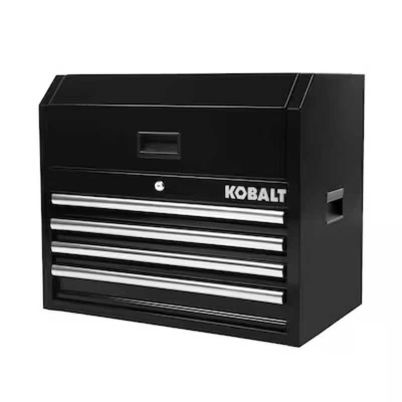 kobalt 26-in w x 22-in h x 16-in d 4 -drawer steel tool chest ( black )