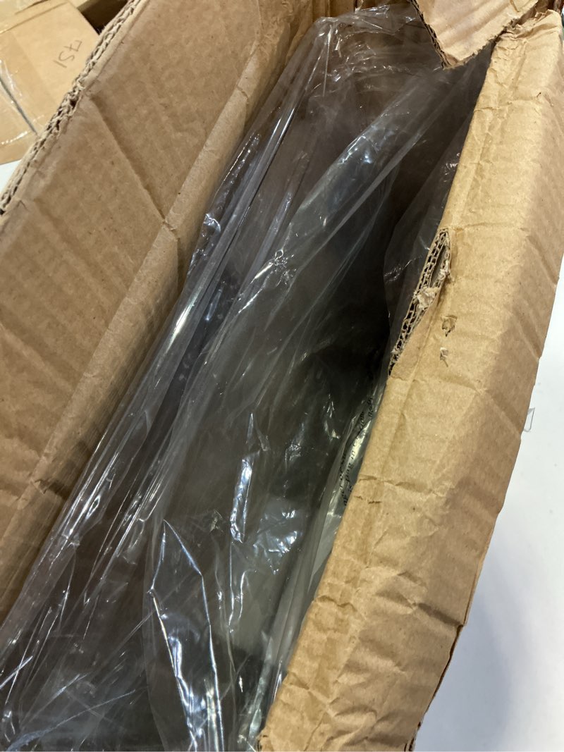 Condition photo showing As Is for 6 Pack Clear Acrylic Single Pocket, Plastic Hanging Wall Mount File Holder for Office Home, Clear Clear pack6