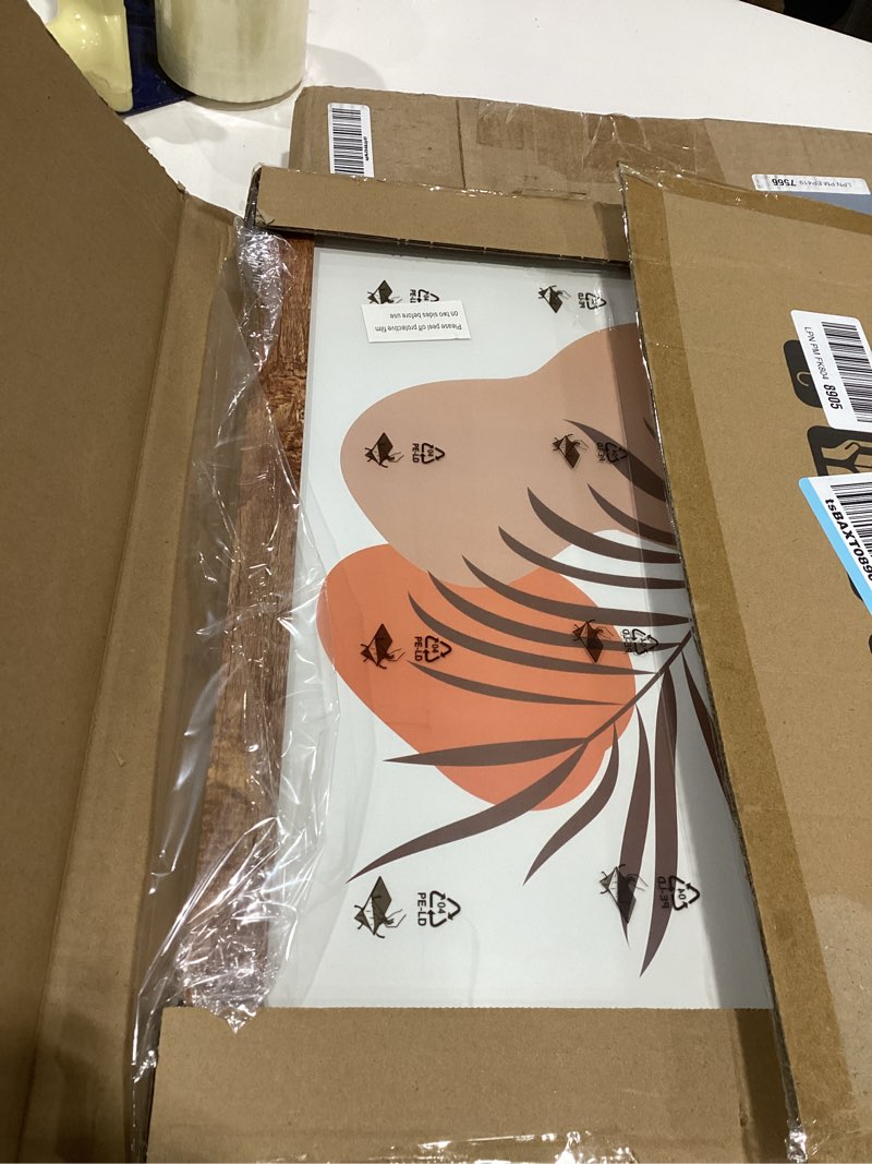 Condition photo showing Good Condition for iRahmen 12x16 Picture Frame Set of 2 with Plexiglass, Rustic Brown Wood Poster Frames 12 x 16 for Photo Wall Gallery Mounting Horizontal and Vertical Rustic Brown 12X16