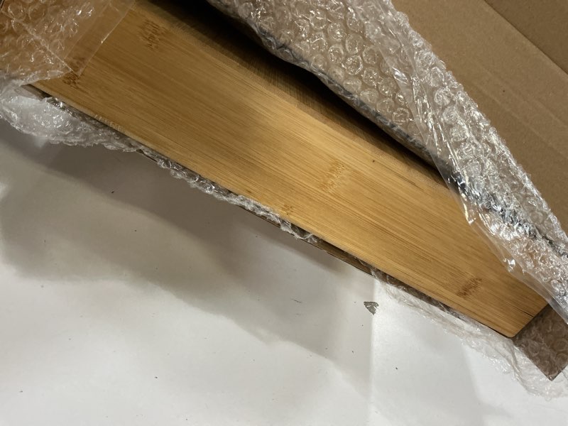 Condition photo showing Good Condition for Maxdot Bamboo Roti Box with Lid and Roller for Rolling Roti 19.7 x 15.8 x 3 Inches Non Slip Kneading Board for Kitchen