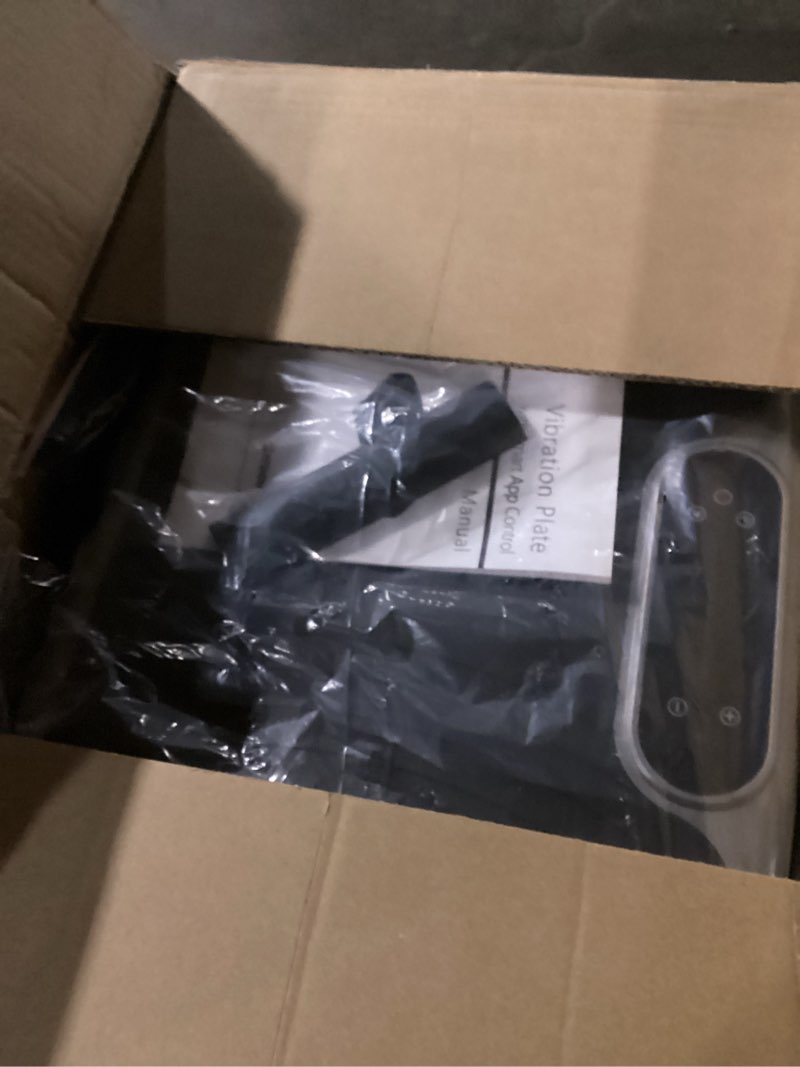 Condition photo showing New/Like New for Vibration Plate Exercise Machine, Vibrating Plate Platform for Lymphatic Drainage with 200 Adjustable Speeds, Power Vibration Plate for Weight Loss & Fitness, Supports Weight 450 Lbs Gray-APP