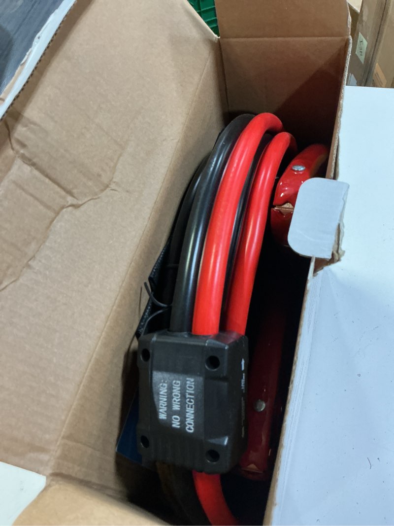 Condition photo showing Good Condition for noone heavy duty jumper cables, 2 gauge 20feet 800amp automotive booster cables with reverse polarity protection for car, suv and truck, jumper cables kit with carry bag 2gauge x 20ft