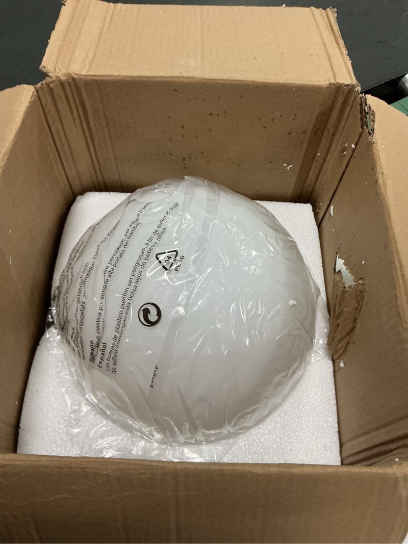 Condition photo showing Good Condition for JC TOPA 10" Milk Glass Pendant Light Mid Century Modern Globe Hanging Light Fixtures for Dining Room