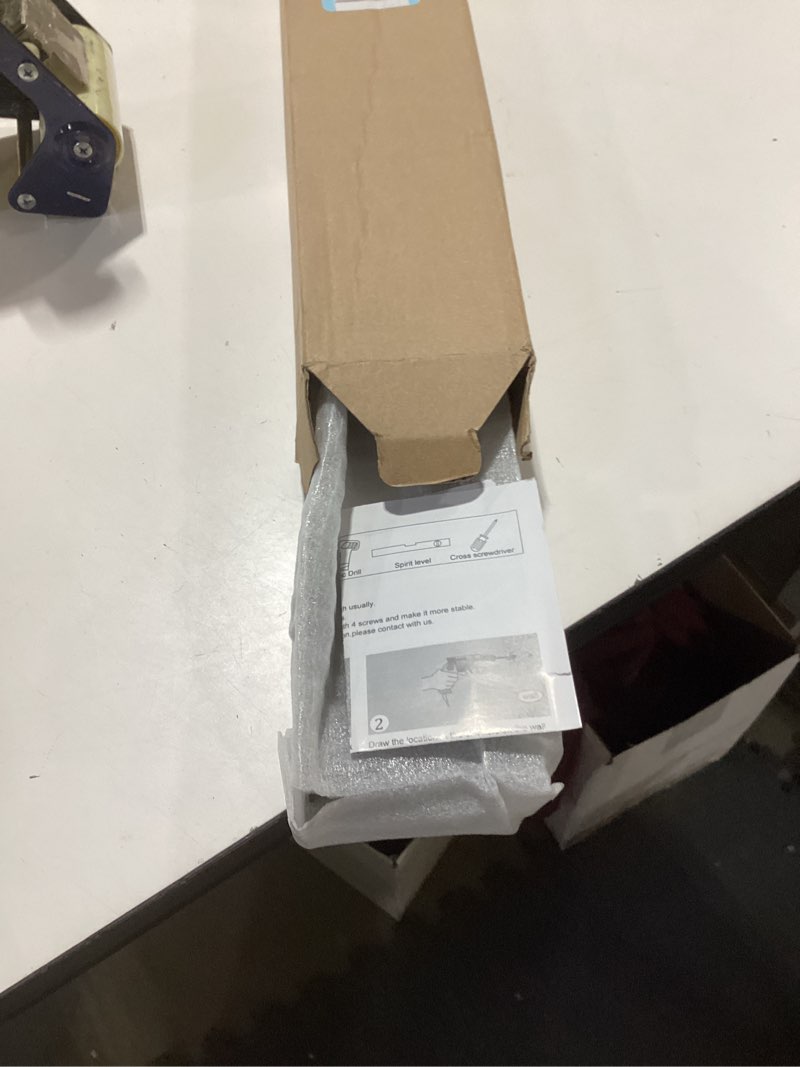 Condition photo showing Good Condition for lanc matte black 24-inch bath towel rack self-adhesive bathroom towel bar for wall mounted and drill free towel rod, sticky on kitchen bathroom towel holder stainless steel, a8310mb-l6 24"(adhesive) matte black