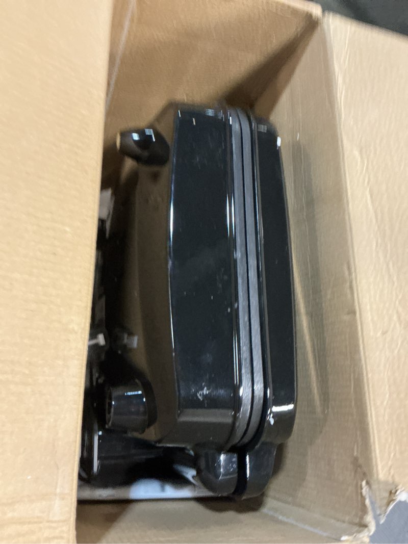 Condition photo showing As Is for Holstein Housewares Non-Stick 12-Count Electric Cupcake Maker Machine – Bakes 12 Cupcakes, Muffins, Pizza Cups, Cinnamon Buns – Perfect for Gifts, Birthdays, Holidays, or Bake Sales, Black Black Makes 12