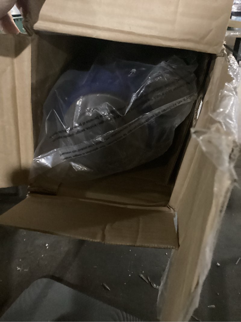 Condition photo showing As Is for 10FT Patio Umbrella 3 Tiers Outdoor Market Umbrella w/Push Button Tilt, Crank, UV and Waterproof Table Umbrella for Garden, Pool, Backyard, Deck, Lawn, Navy Blue