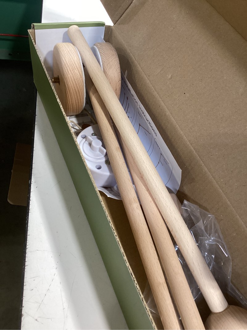 Condition photo showing Good Condition for Baby Crib Mobile Arm Wooden Holder 30 inch Beech Hangers with Rotating Music Box Nursery Decor Attachment Safe Anti Slip Set Wooden Baby Mobile Holder