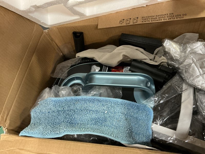 Condition photo showing As Is for Steam Cleaner, 293°F 58 PSI Powerful Multipurpose Handheld Steam Mop for Home Use, 21 Attachments, 50Oz Capacity, Heavy Duty Steamer for Carpets, Floors, Cars, Tiles, Crack Cleaning, Turquoise