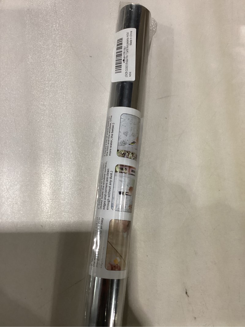 Condition photo showing New/Like New for KESPEN Window Privacy Film One Way Daytime Privacy Static Cling Sun Blocking Anti UV Reflective Window Tint for Home and Office, Black-Silver, Feet Black-silver 