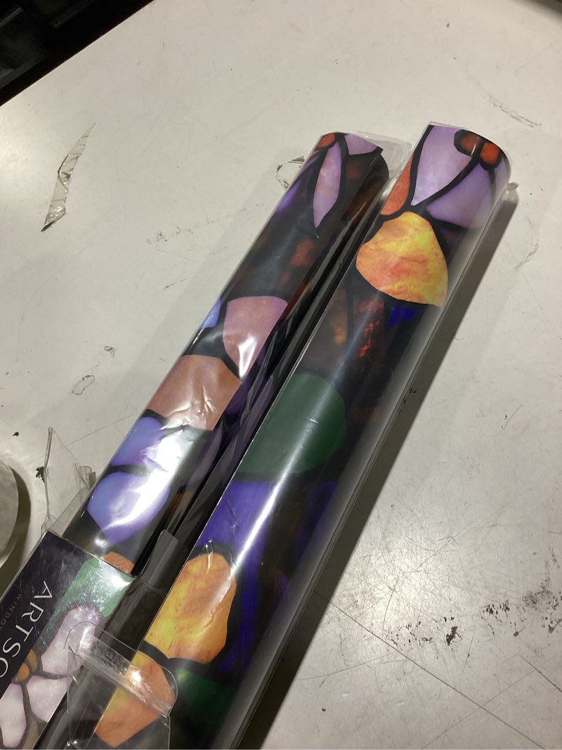 Condition photo showing Good Condition for (set of two) artscape 01-0113 decorative window film, 24 inch x 36 inch (group lot)