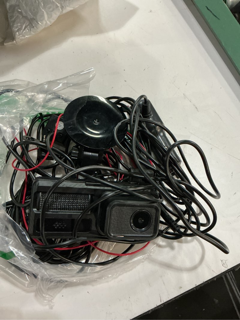 Condition photo showing As Is for 3 channel dash camera for cars,triple lens 4k+1080p+1080p dash cam front rear inside,built-in 5g wifi & app, night vision,24h parking mode,loop recording,170° wide angle,32gb card included(black)
