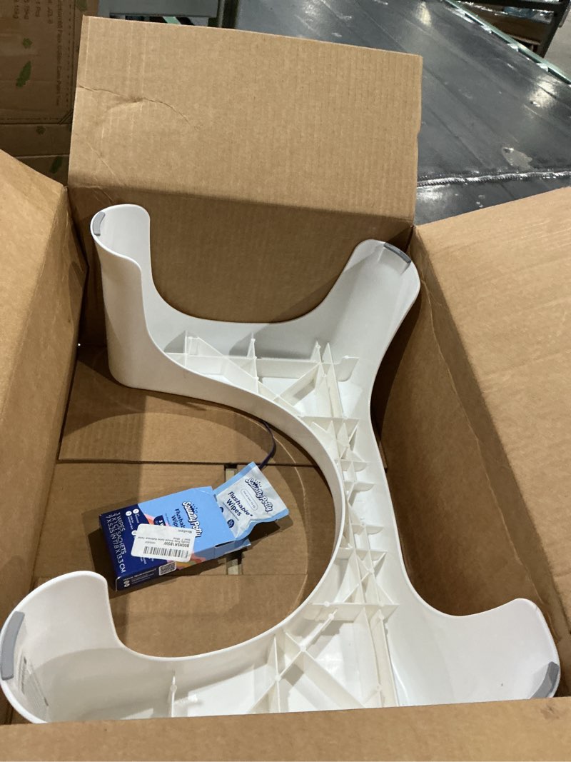 Condition photo showing Good Condition for squatty potty simple curve bathroom toilet stool 7" white
