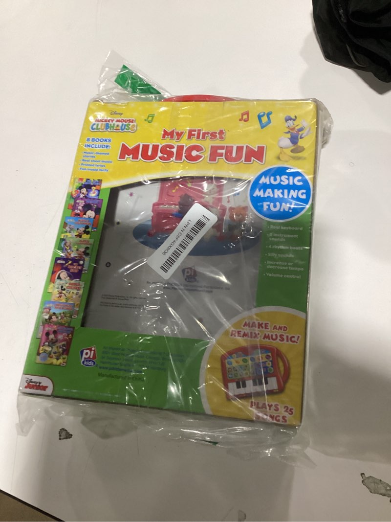 Condition photo showing New/Like New for Disney Mickey Mouse Clubhouse - My First Music Fun Portable Electronic Keyboard and 8-Book Library - PI Kids