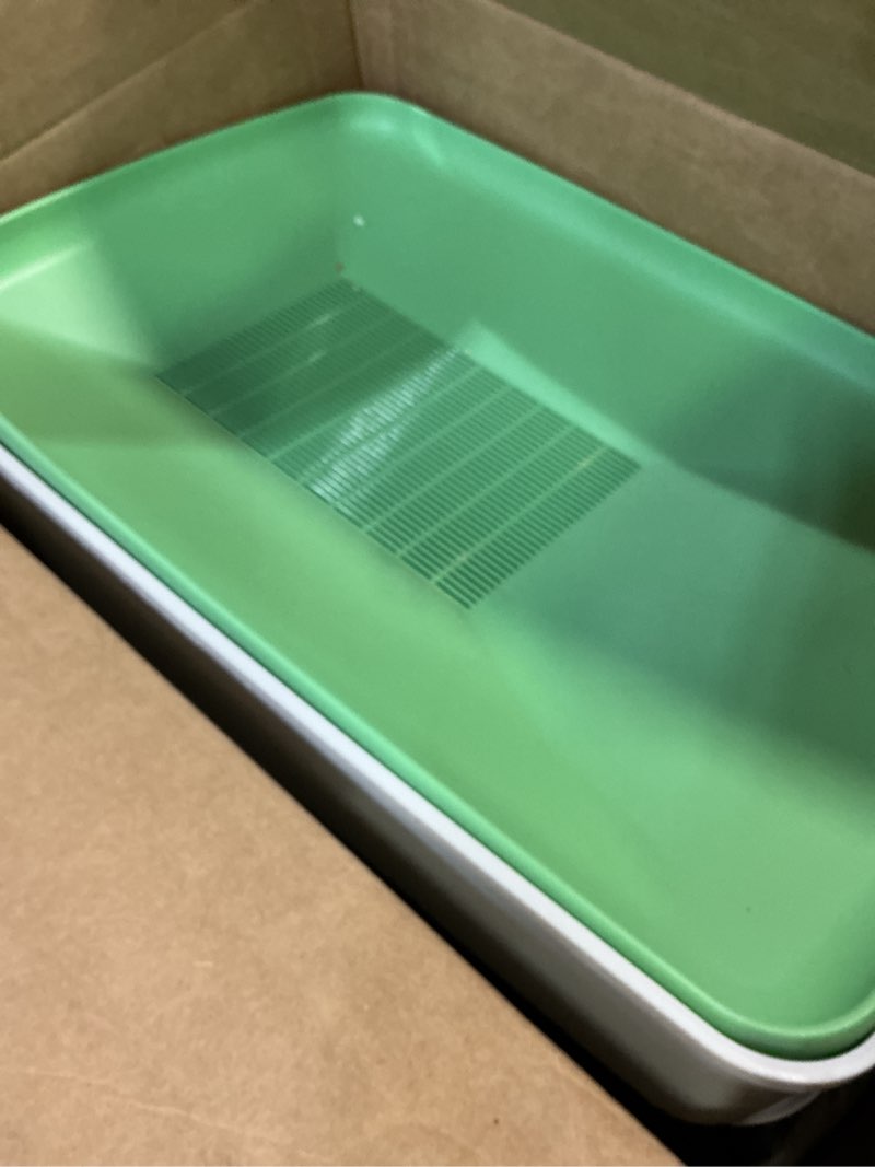 Condition photo showing As Is for purina tidy cats litter system, non-clumping, breeze xl all-in-one odor control & easy clean multi cat box - 18 lb. box