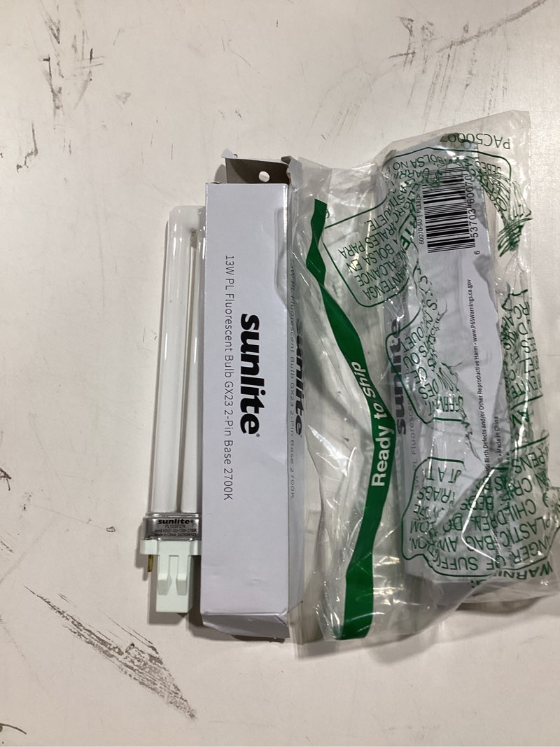 Condition photo showing Good Condition for Sunlite PL13/SP65K 13-Watt Compact Fluorescent Plug-In 2-Pin Light Bulb, 6500K - 2 Pack