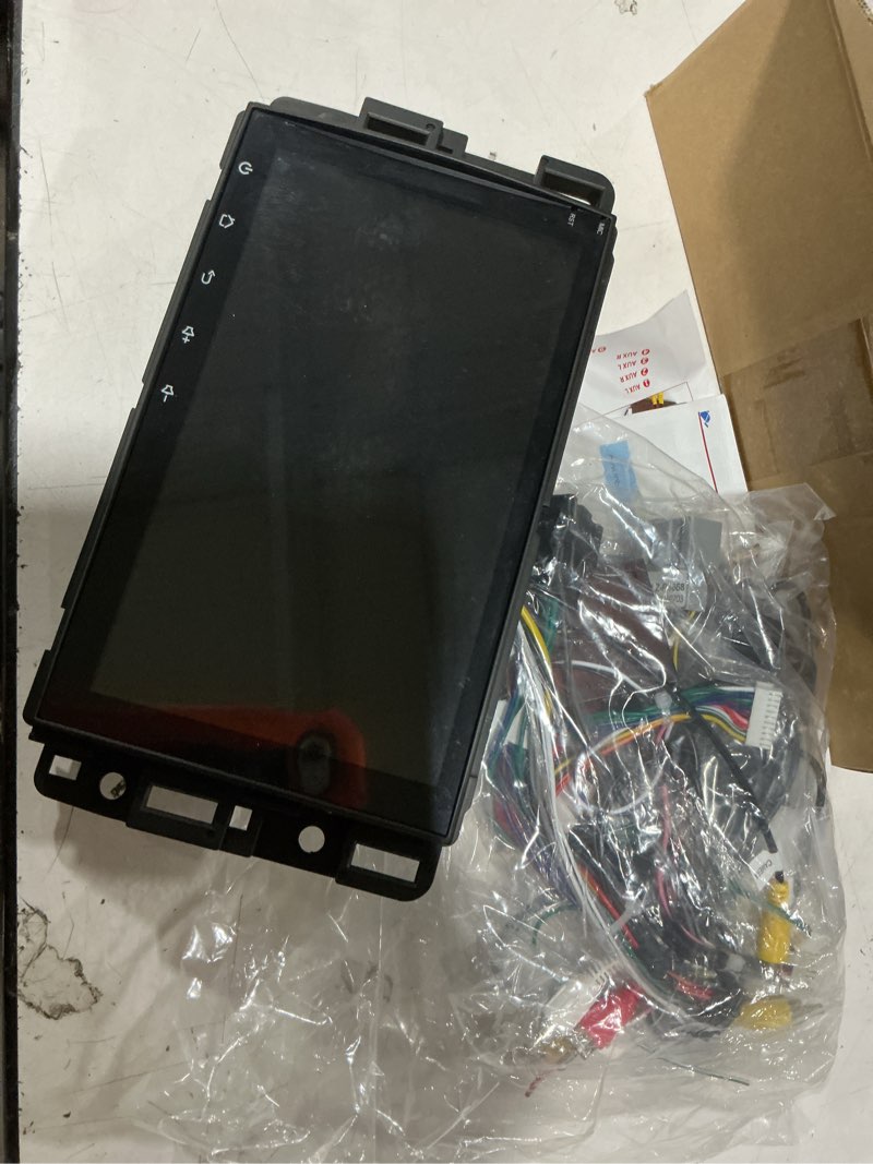 Condition photo showing As Is for android 14 double din car stereo upgrade radio for chevy express van 2008-2019,8" touchscreen wireless carplay android auto gps wifi bluetooth rds dsp swc mirrorlink