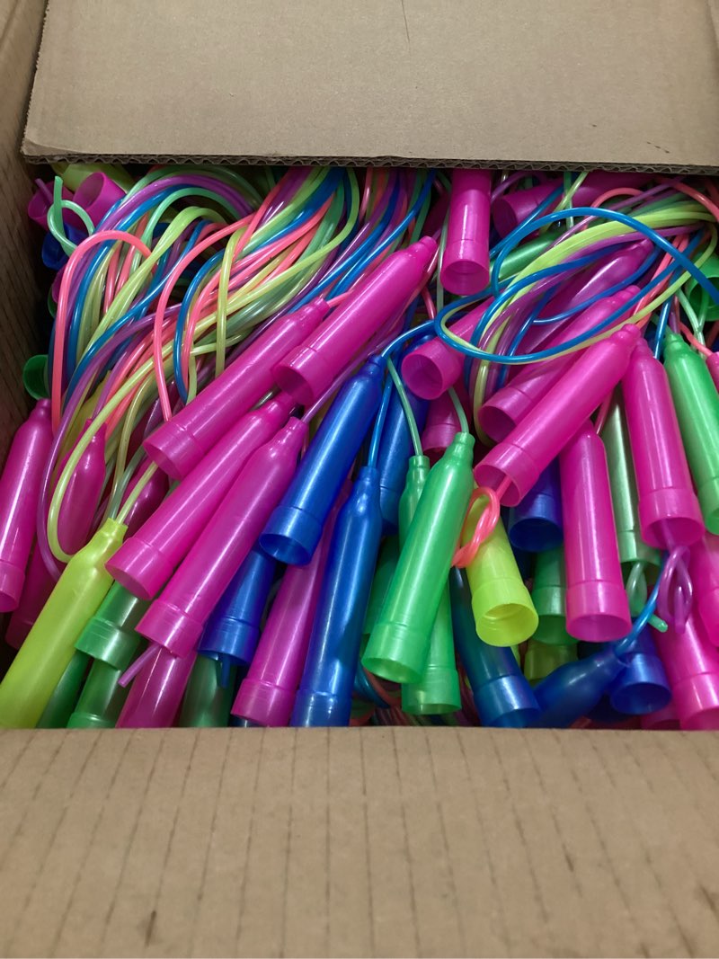 Condition photo showing Good Condition for aodaer jump rope set, colorful outdoor jump ropes, 7.3 feet adjustable skipping rope for outdoor fun activity sport party favor