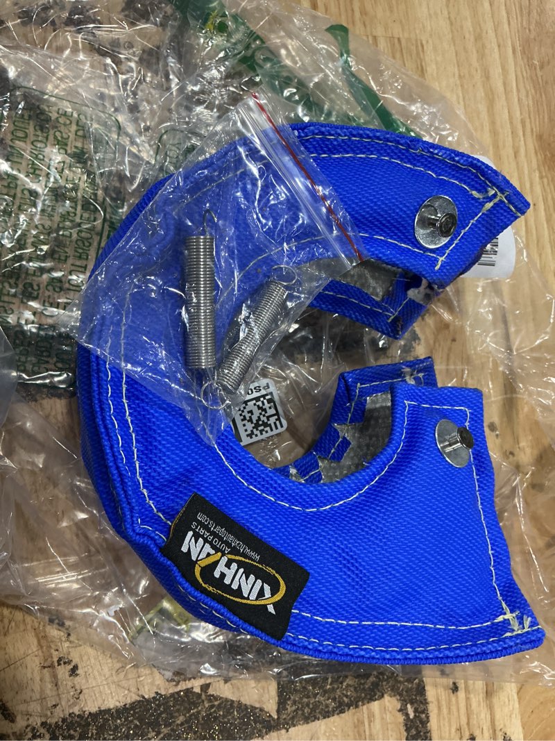 Condition photo showing Good Condition for swi parts t3 fiberglass turbo shield turbo blanket high temperature (blue)