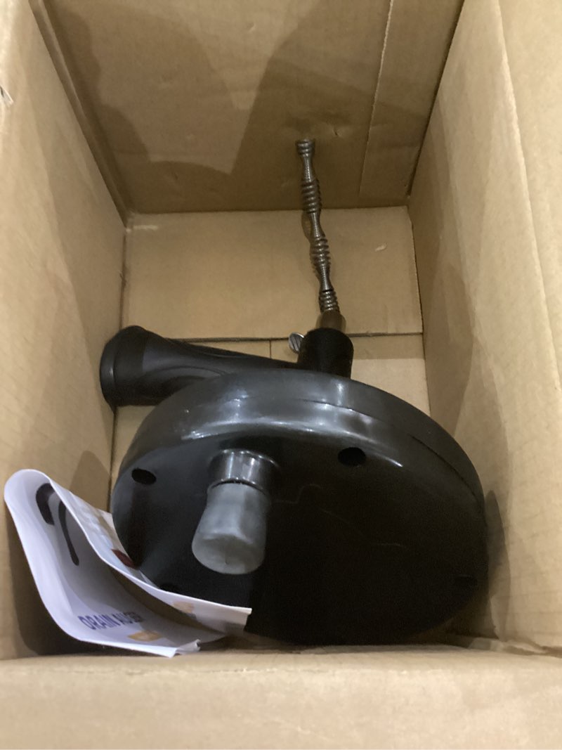 Homyplaza Drain Snake 25 Ft, Drain Auger Hair Clog Remover Heavy Duty Flexible Plumbing Snake Bathro