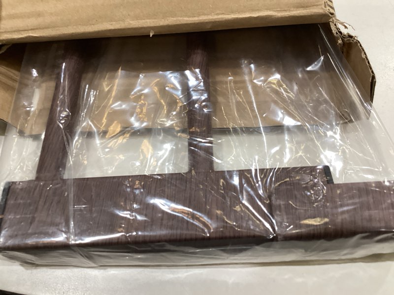 Condition photo showing Good Condition for babelio baby gate extension metal with brown wood pattern, 5.5'' extra wide pet gate for stairs & doorways, easy install pressure mounted child/dog gate, no tools no drilling, 30" tall 30" high, 5.5" wide extension brown wood pattern